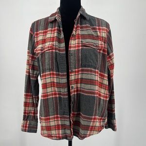 Old Navy The Boyfriend Shirt Flannel Button Down Women's sz. XS